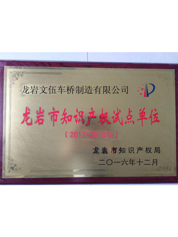 知識產(chǎn)權試點(diǎn)單位